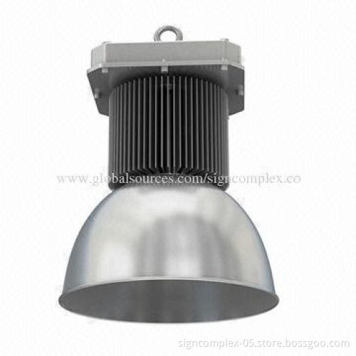 LED High Bay Light, Mainly Used Aluminum Alloy Material with Glass Lens and 250W Power